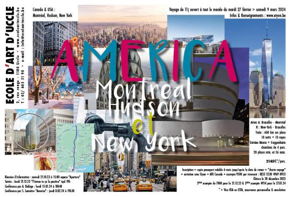 AMERICA - Montréal, Hudson et New York